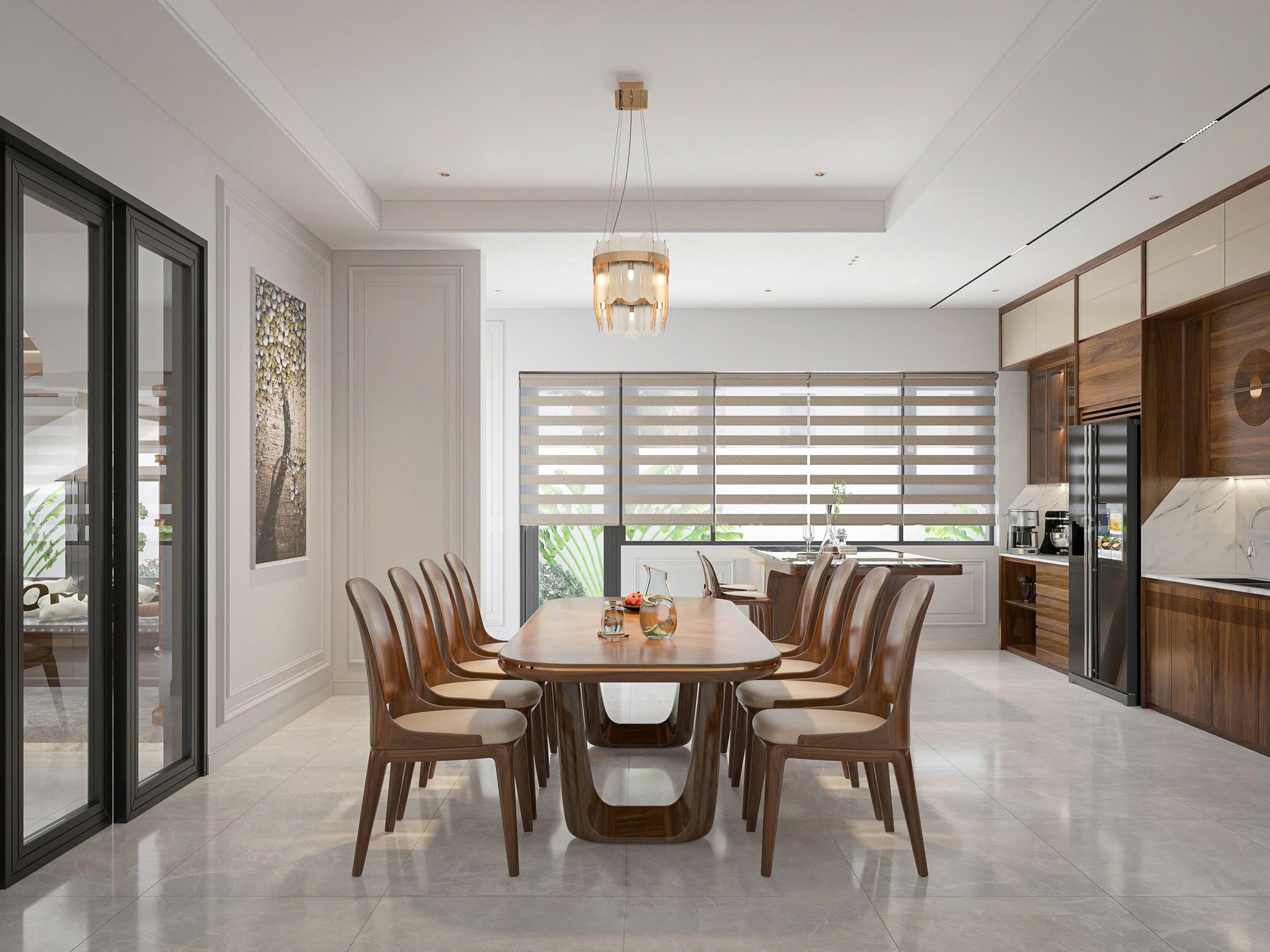 Bàn Ăn Gỗ Óc Chó Đẹp