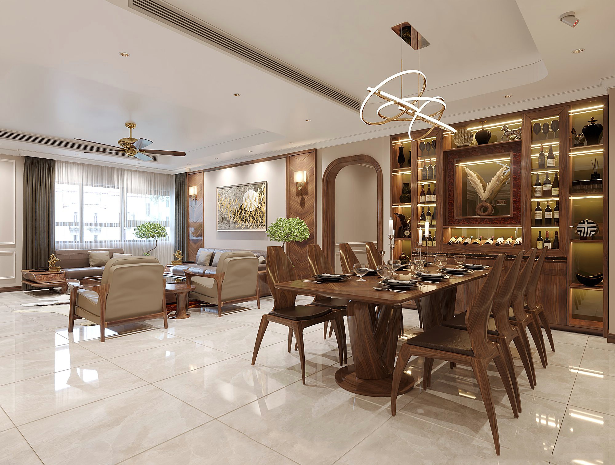 Bàn Ăn Gỗ Óc Chó