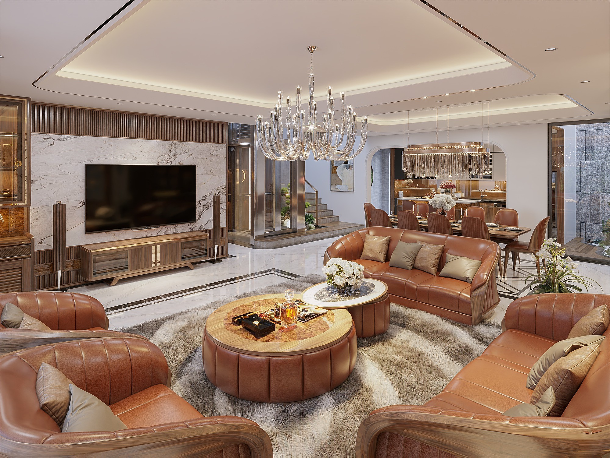 Bàn trà gỗ óc chó đẹp hiện đại thiết kế bàn đôi