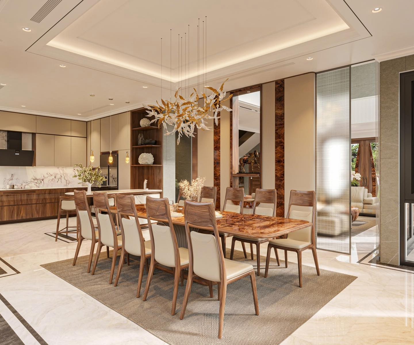 Bộ Bàn Ăn Gỗ Óc Chó