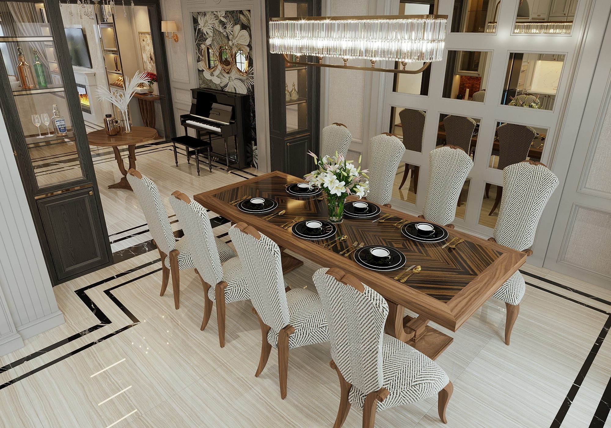 Giá Bàn Ăn Gỗ Óc Chó