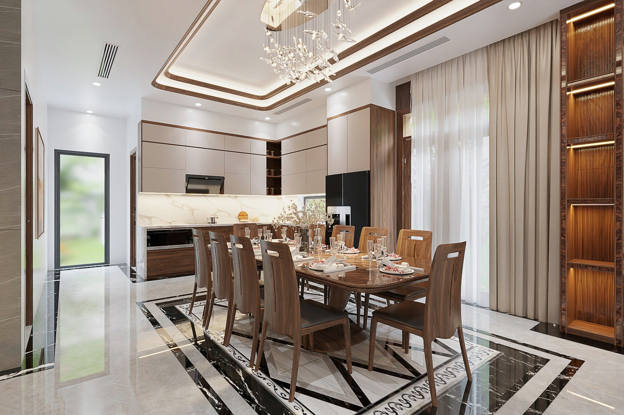 Giá Bộ Bàn Ăn Gỗ Óc Chó