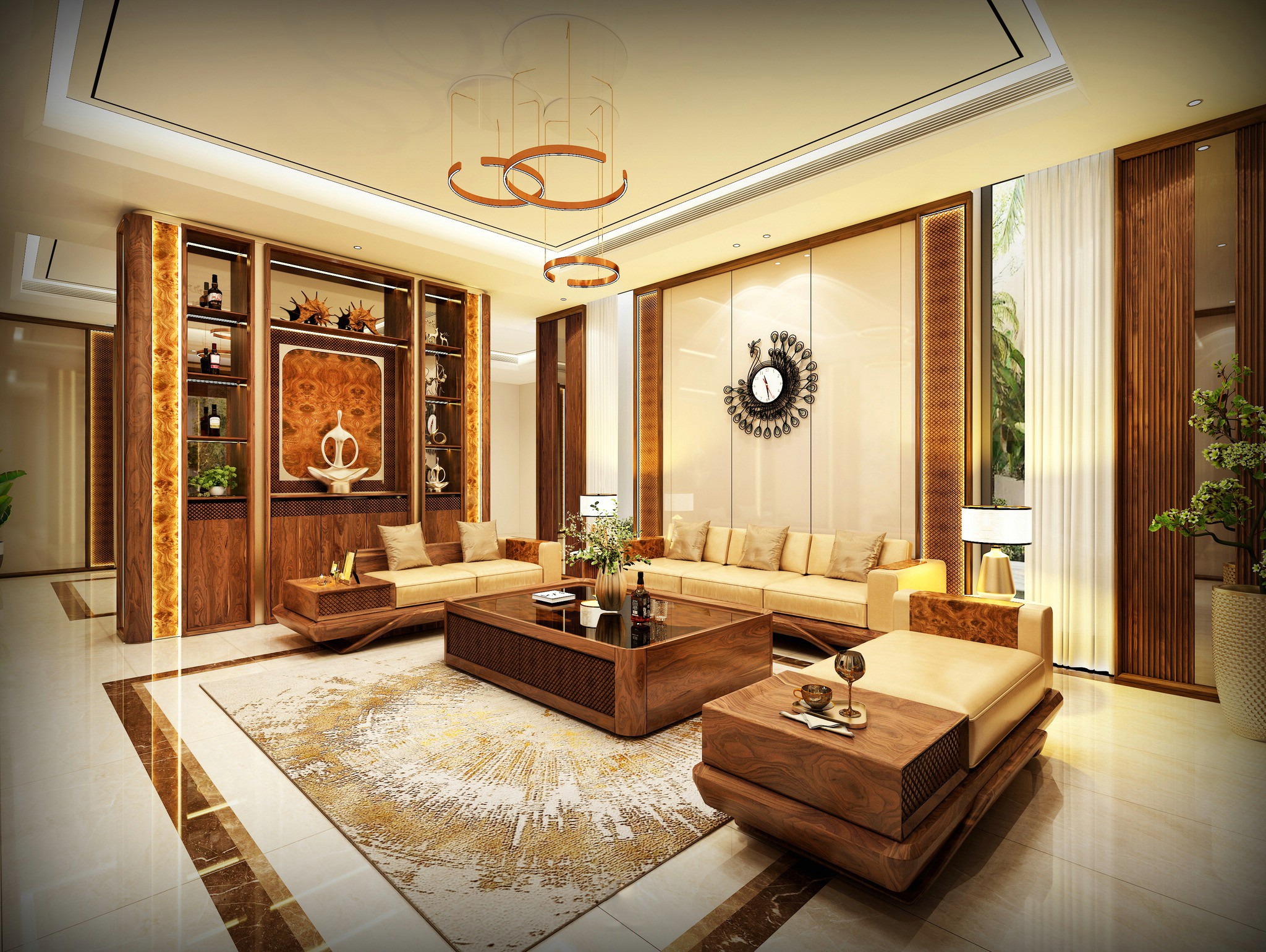 Giá Sofa Gỗ Óc Chó Hiện Đại với nhiều mẫu thiết kế đẹp phù hợp xu hướng nội thất mới.