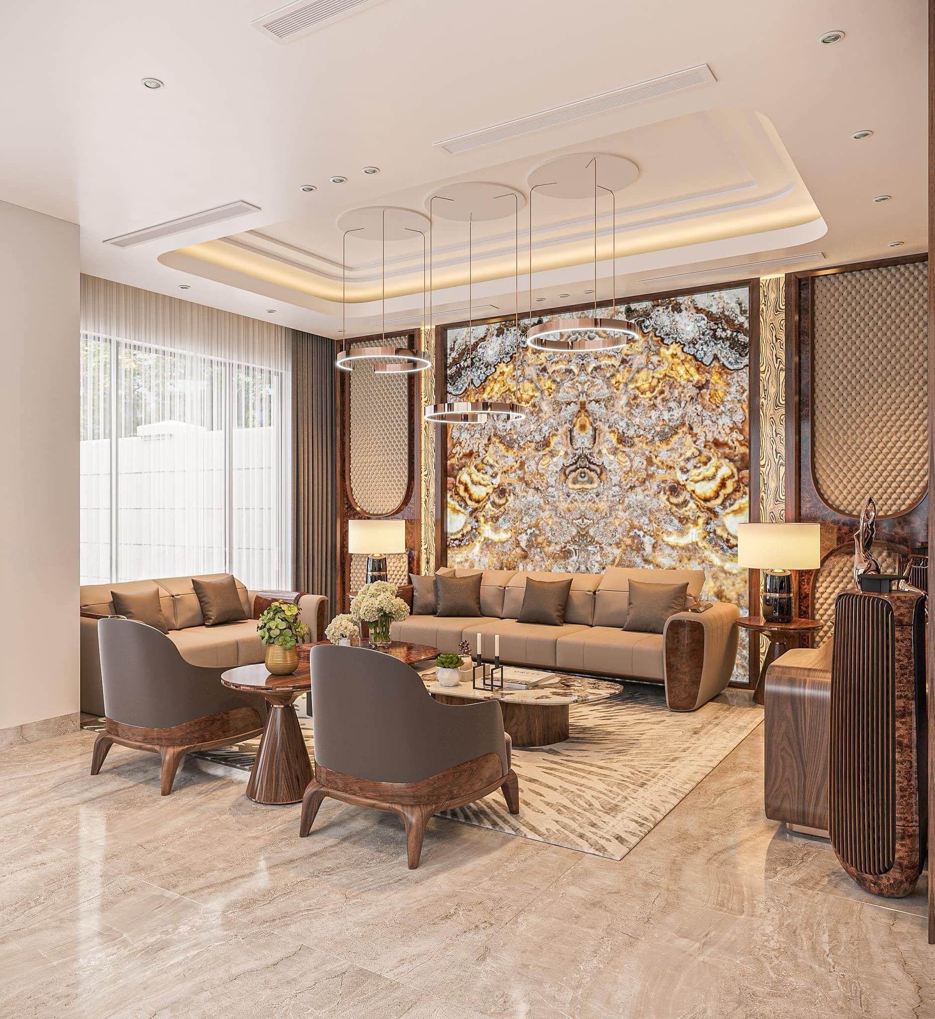 Sofa Gỗ Óc Chó