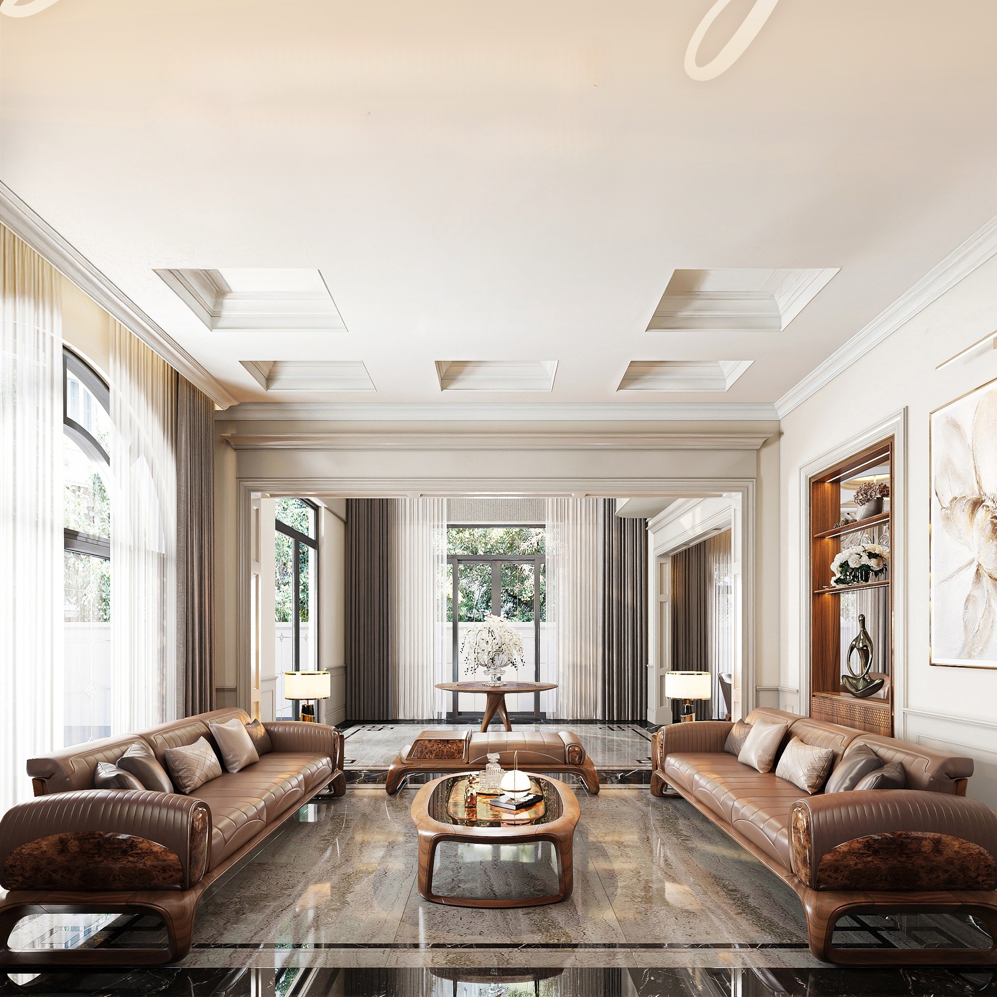Sofa Gỗ Óc Chó Nhập Khẩu