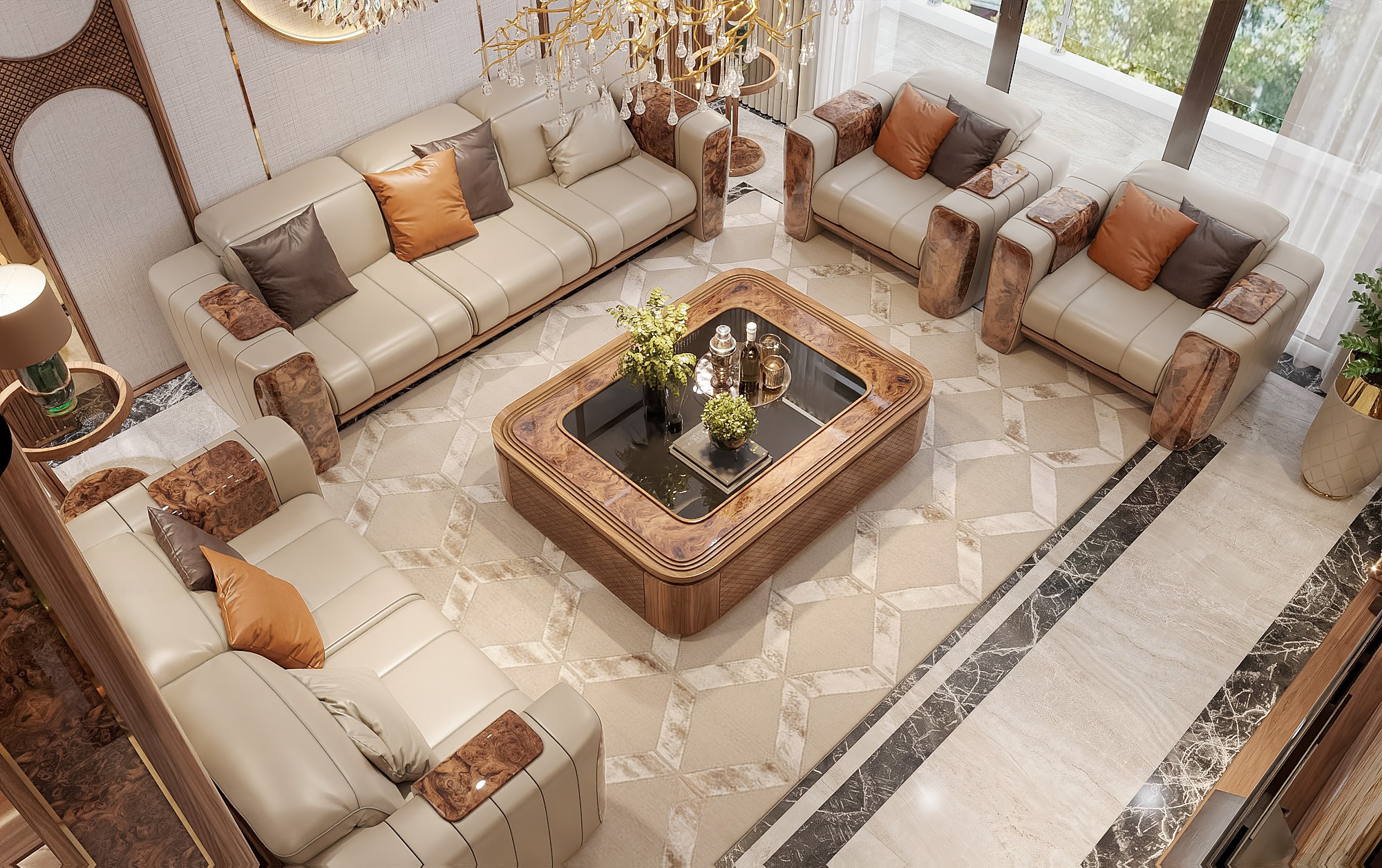 Sofa Óc Chó với phong cách nội thất thanh lịch và cao cấp.